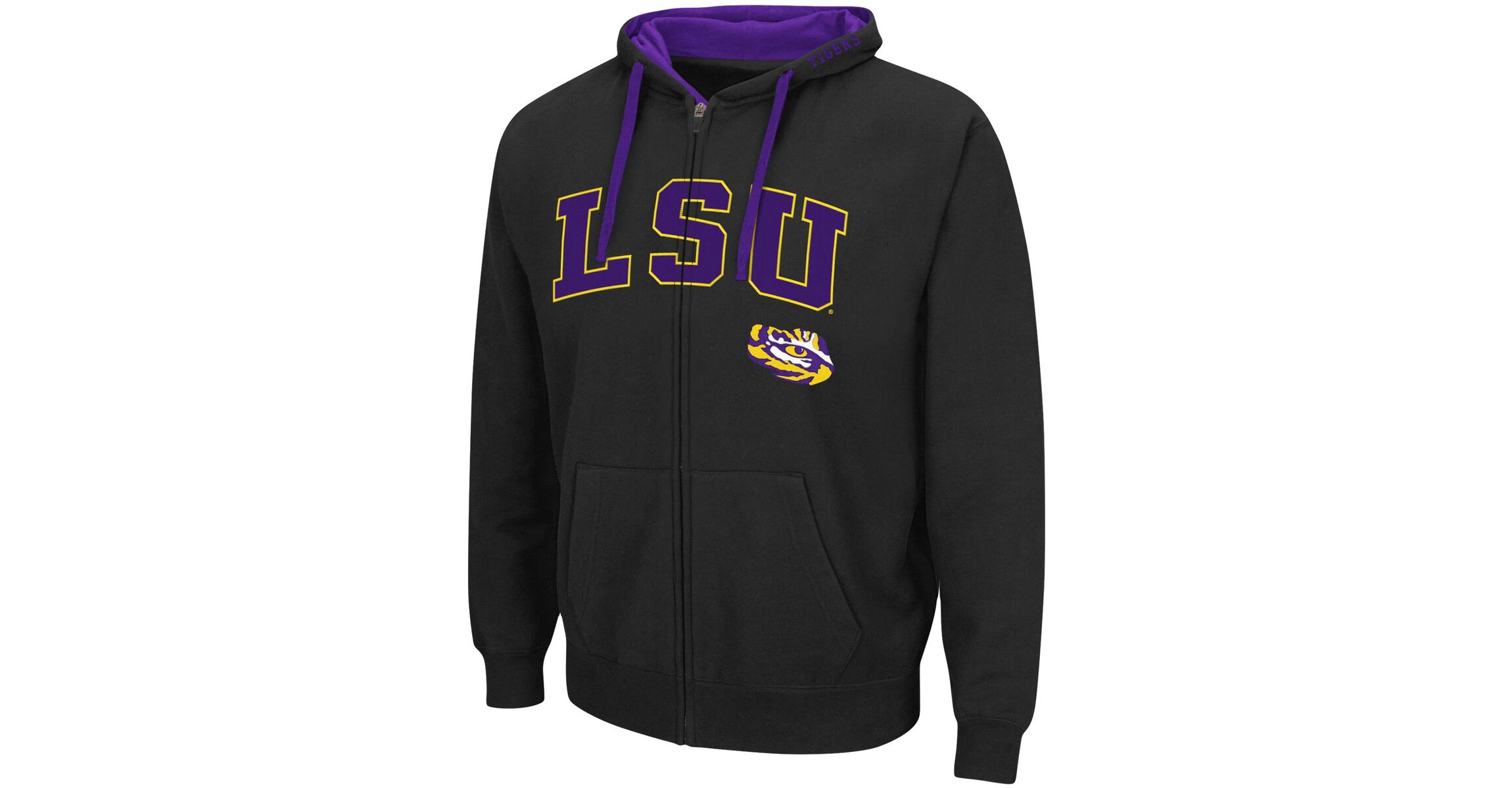 NCAA LSU Tigers Big & Tall Full-Zip Hoodie