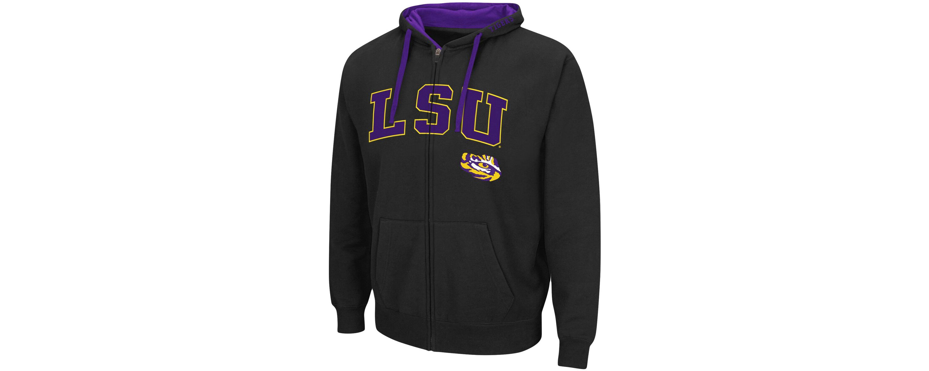 NCAA LSU Tigers Big & Tall Full-Zip Hoodie