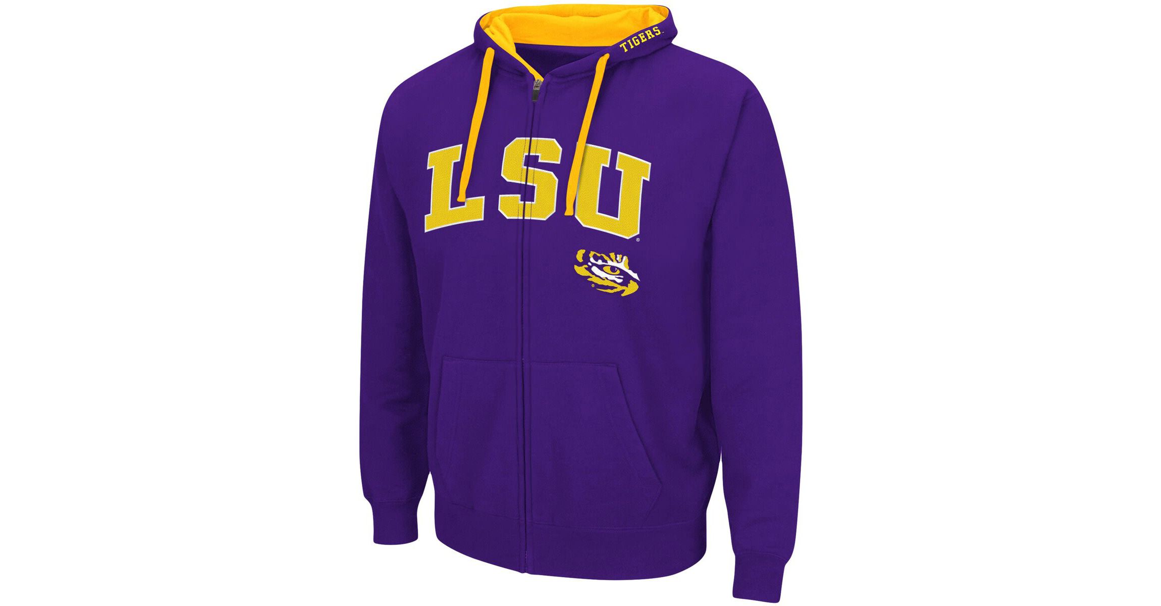 NCAA LSU Tigers Big & Tall Full-Zip Hoodie