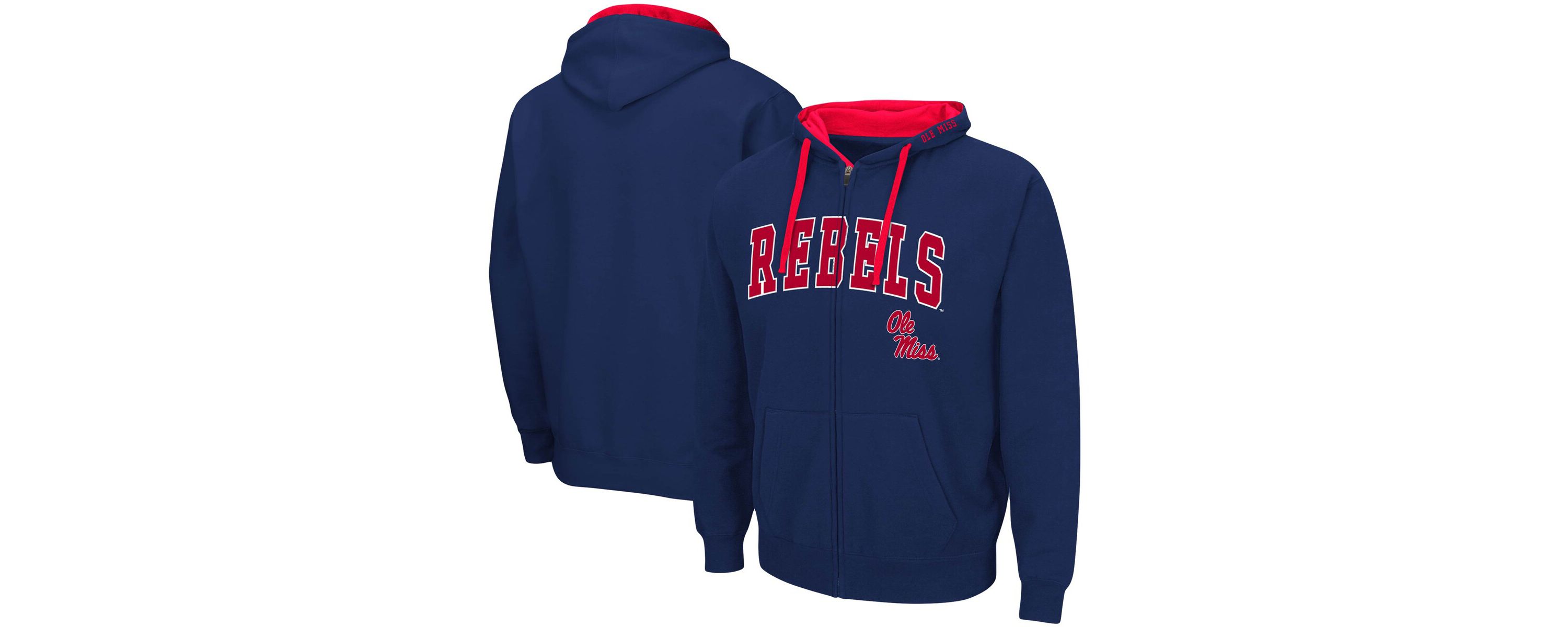 NCAA Ole Miss Rebels Big & Tall Full-Zip Hoodie