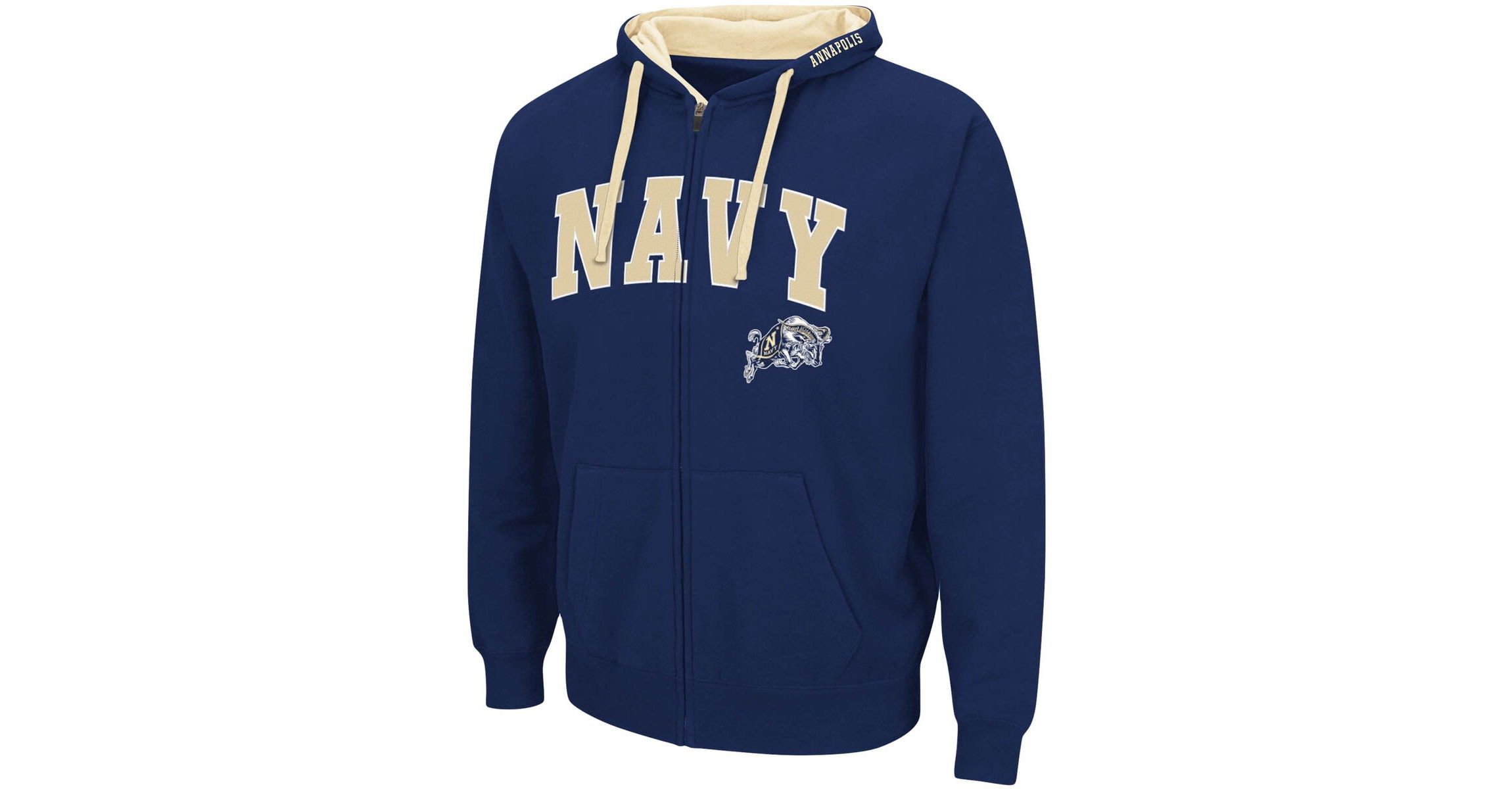 Navy Midshipmen NCAA Midshipmen Big & Tall Full-Zip Hoodie