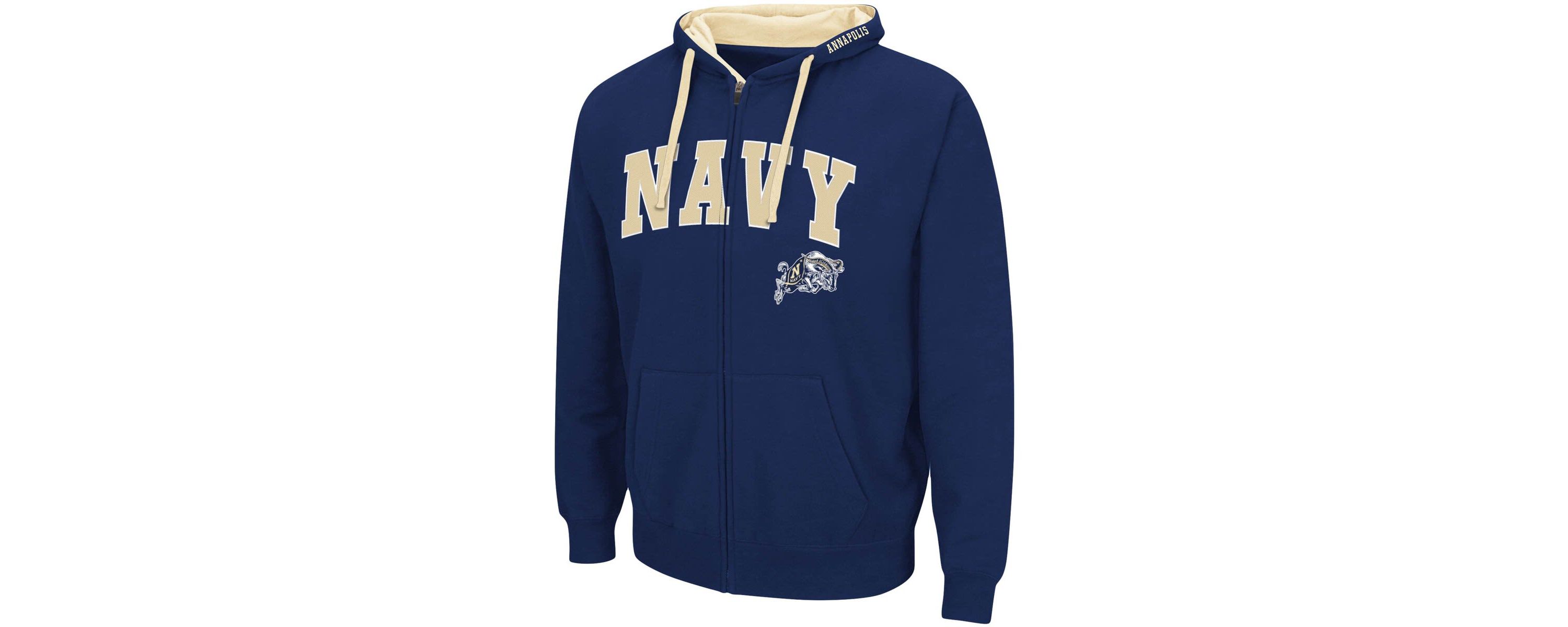 Navy Midshipmen NCAA Midshipmen Big & Tall Full-Zip Hoodie