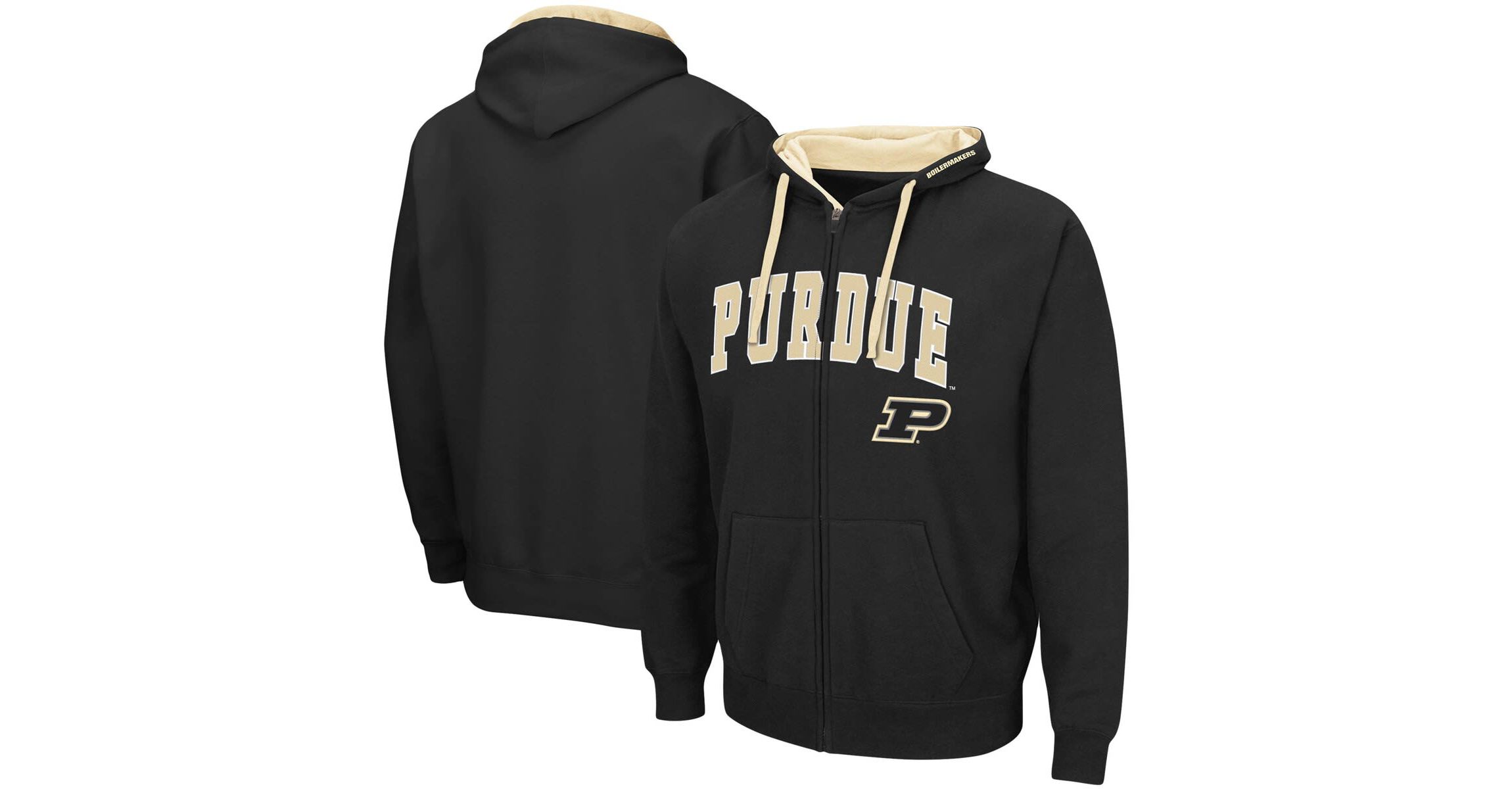NCAA Purdue Boilermakers Big & Tall Full-Zip Hoodie