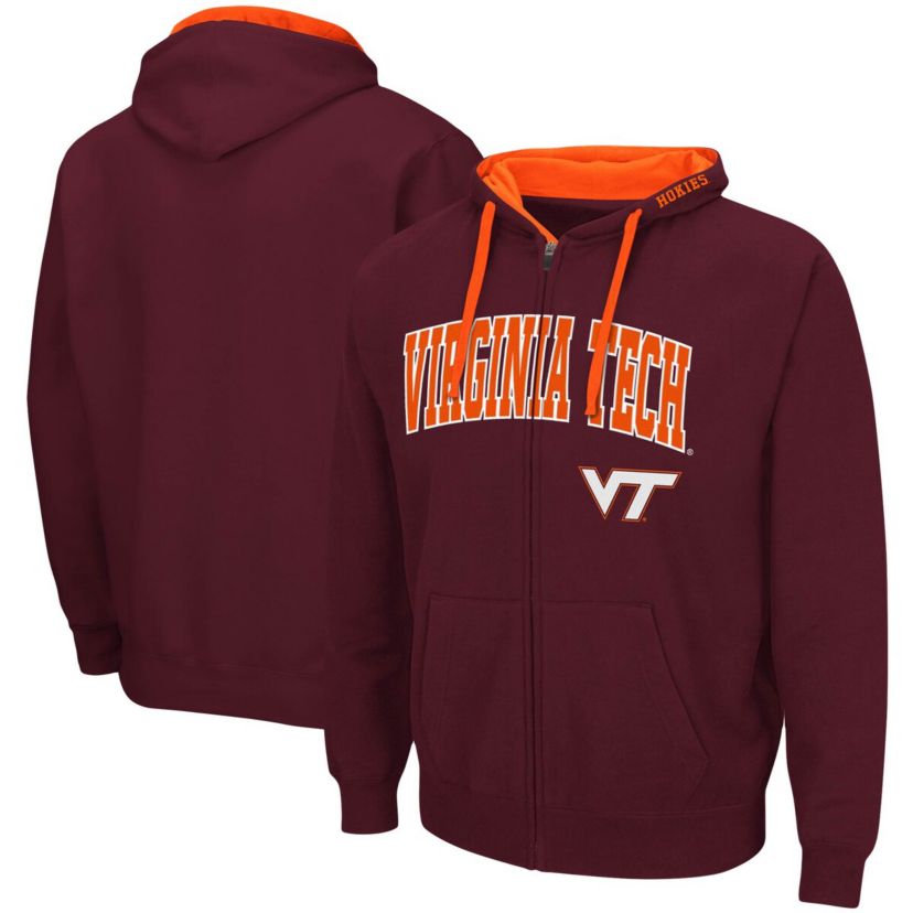 NCAA Virginia Tech Hokies Big & Tall Full-Zip Hoodie