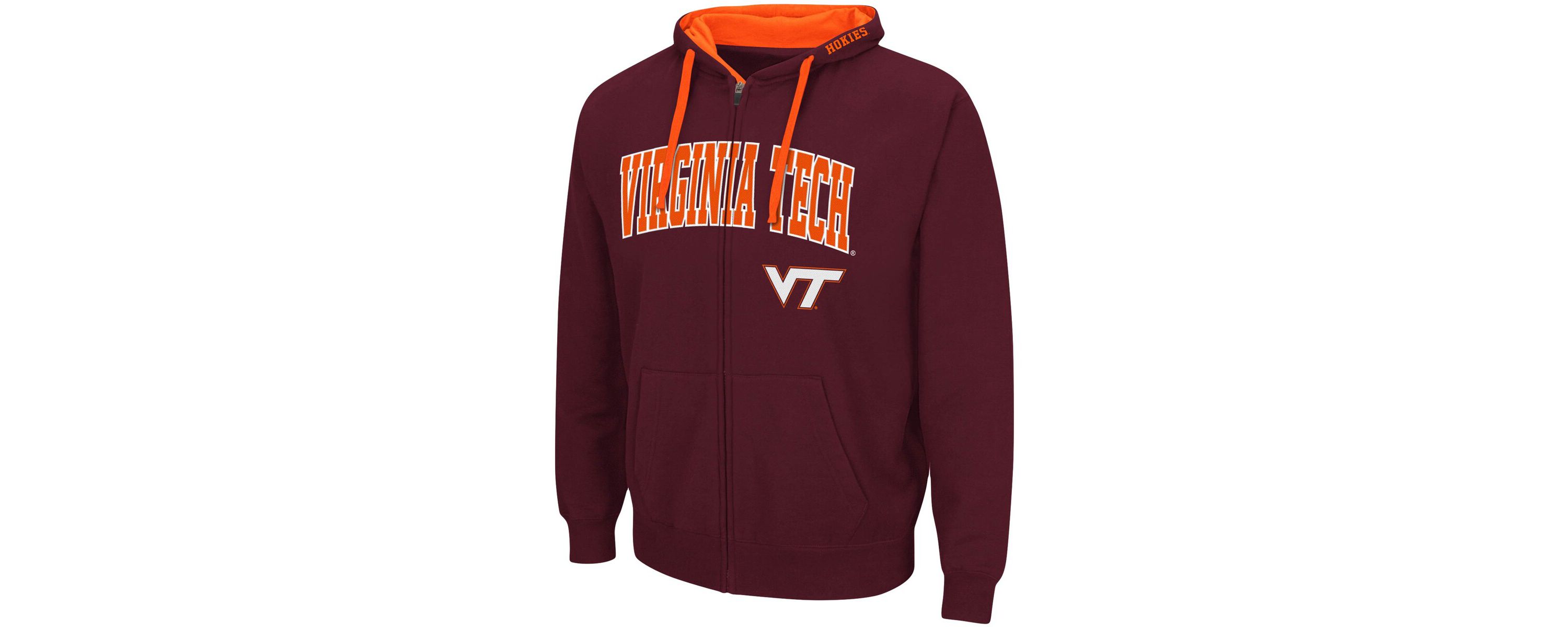 NCAA Virginia Tech Hokies Big & Tall Full-Zip Hoodie