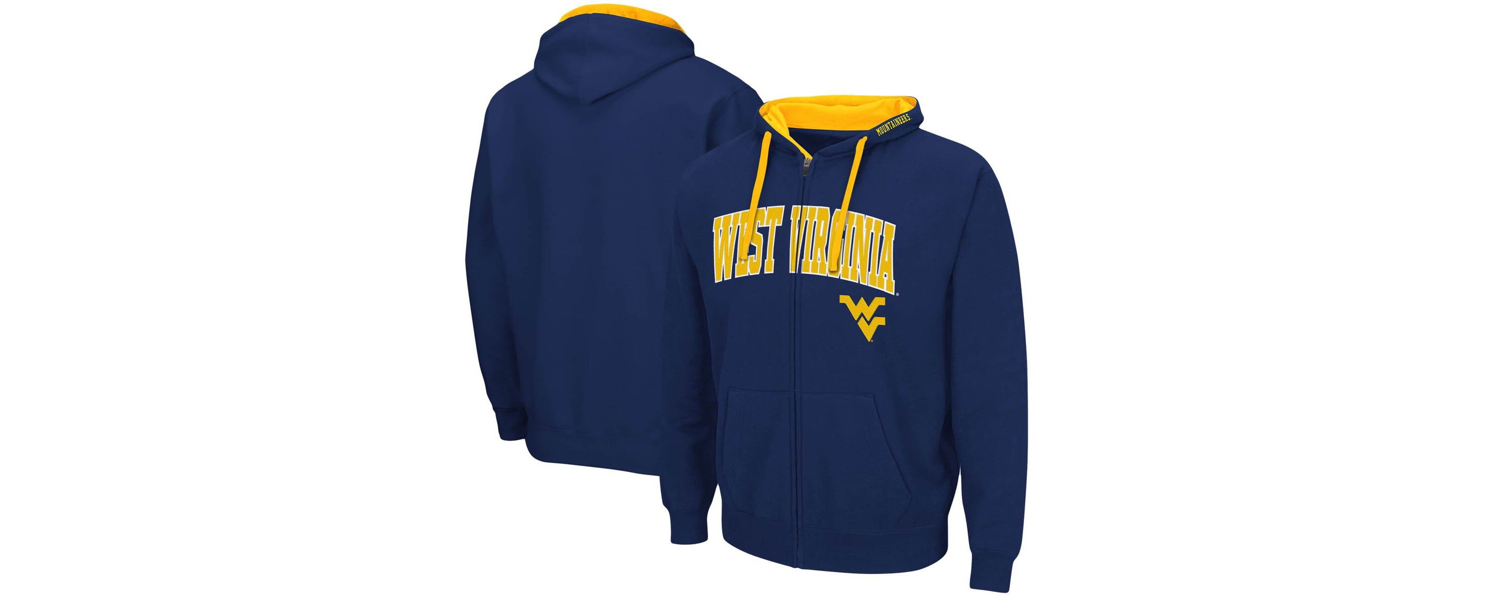 NCAA West Virginia Mountaineers Big & Tall Full-Zip Hoodie