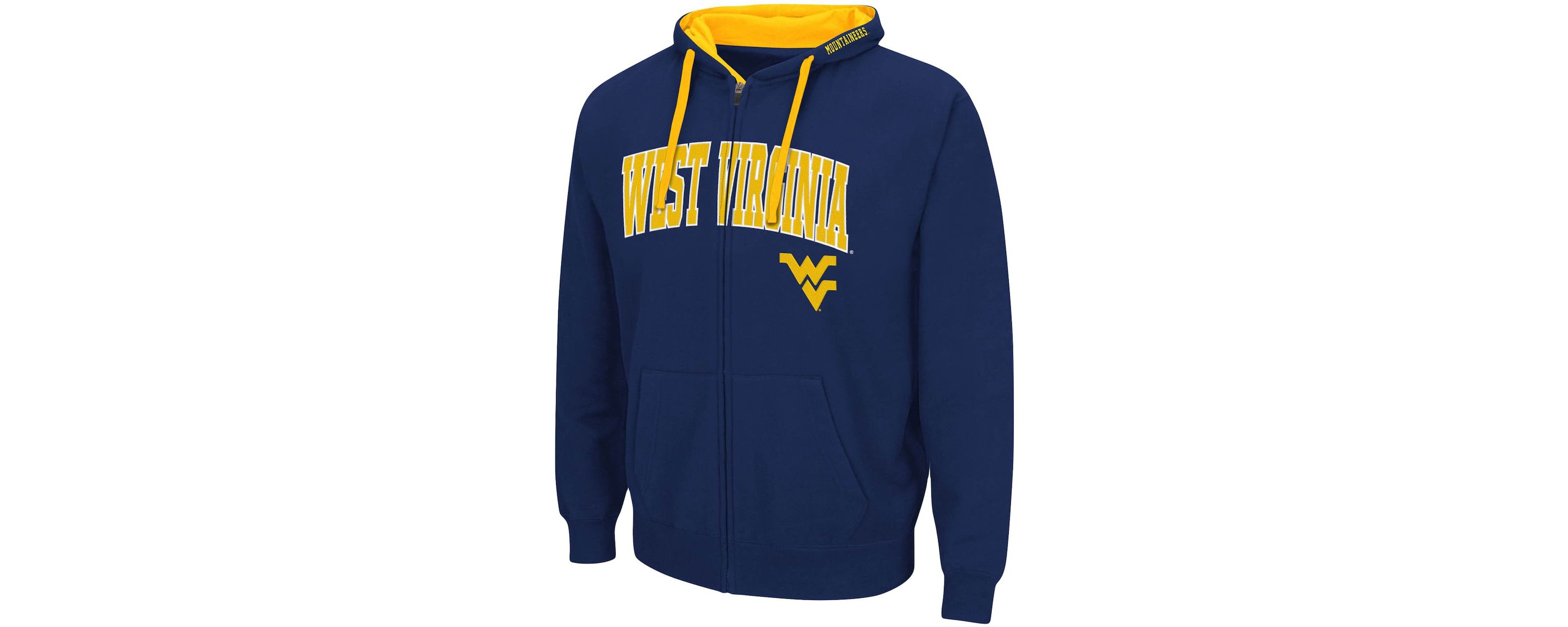 NCAA West Virginia Mountaineers Big & Tall Full-Zip Hoodie