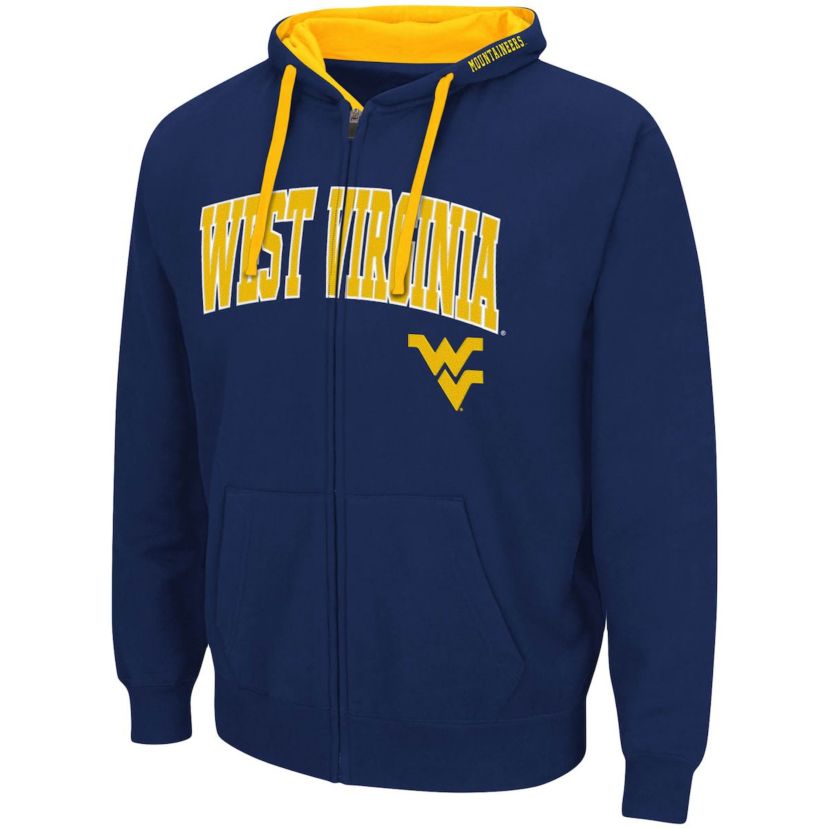 NCAA West Virginia Mountaineers Big & Tall Full-Zip Hoodie