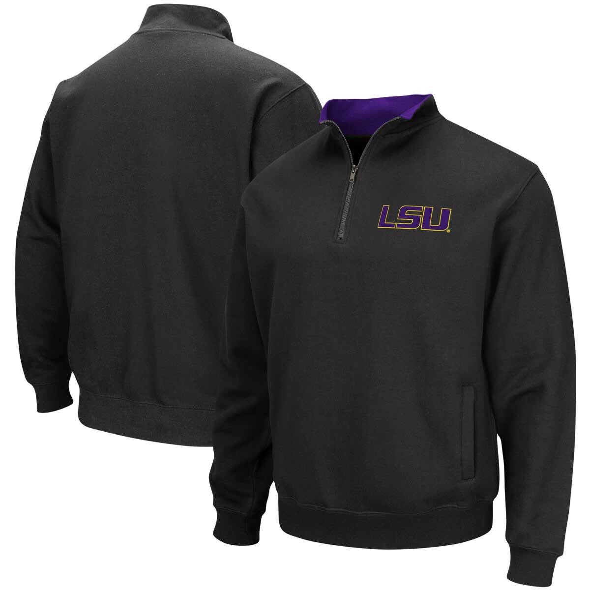 NCAA LSU Tigers Big & Tall Tortugas Quarter-Zip Jacket