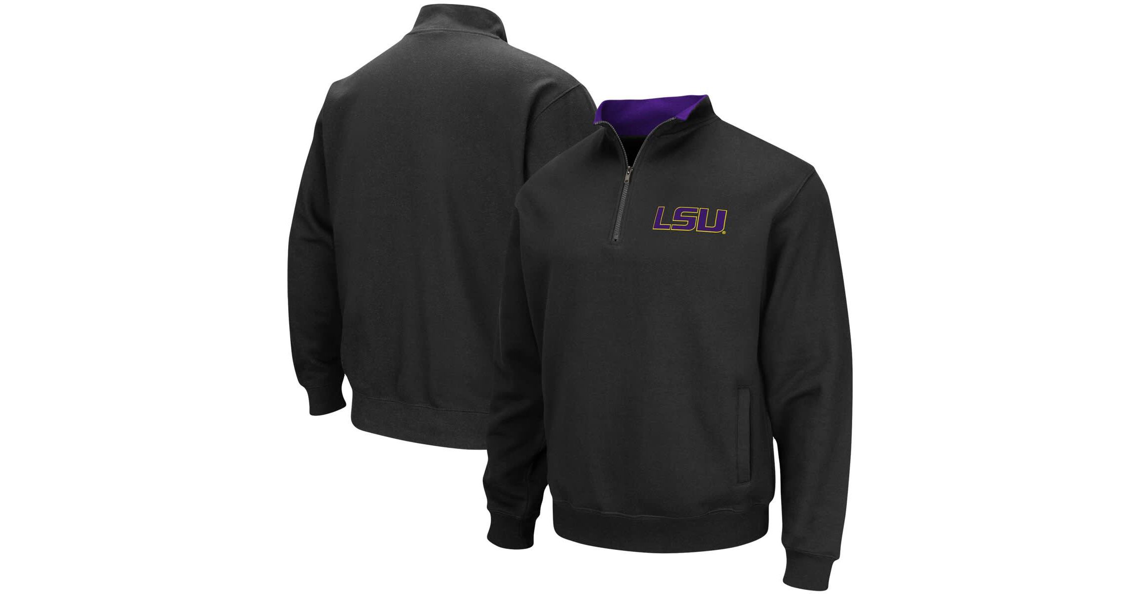 NCAA LSU Tigers Big & Tall Tortugas Quarter-Zip Jacket