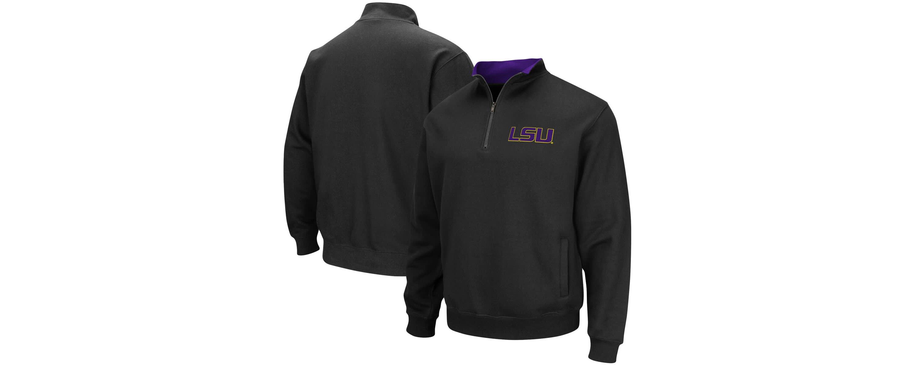 NCAA LSU Tigers Big & Tall Tortugas Quarter-Zip Jacket
