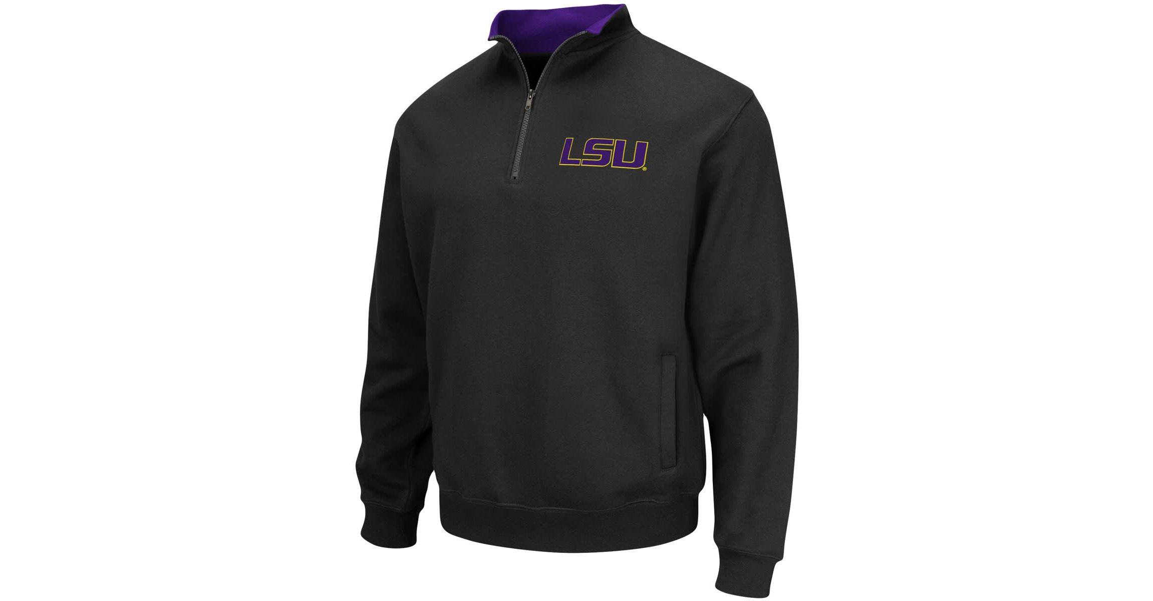 NCAA LSU Tigers Big & Tall Tortugas Quarter-Zip Jacket