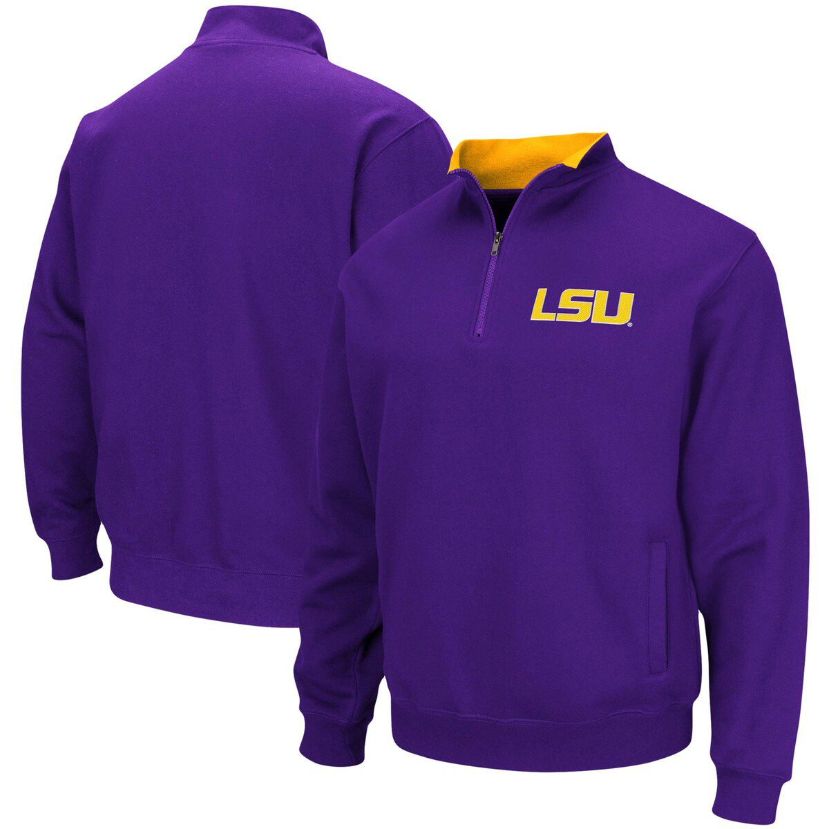 NCAA LSU Tigers Big & Tall Tortugas Quarter-Zip Jacket