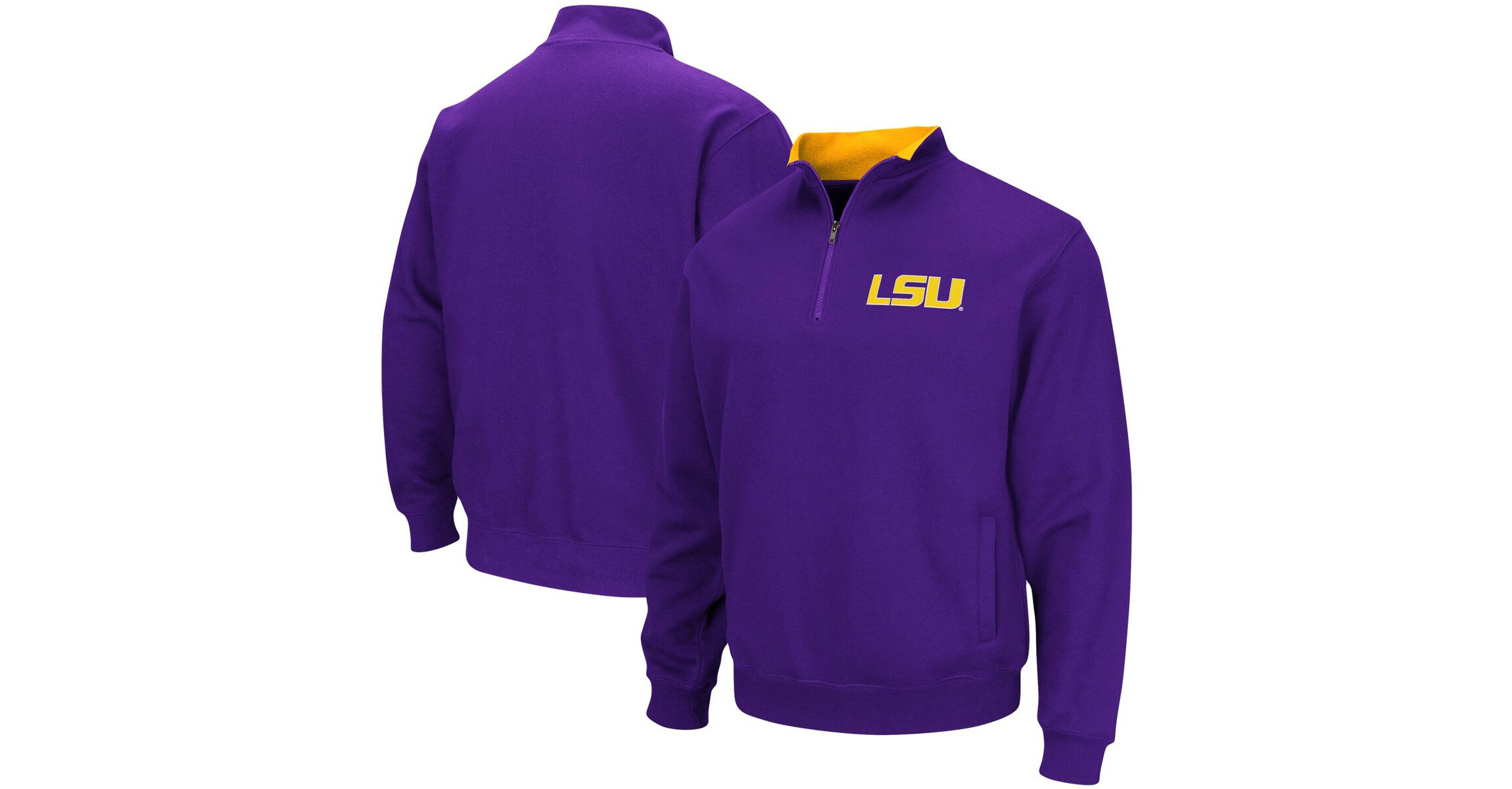 NCAA LSU Tigers Big & Tall Tortugas Quarter-Zip Jacket