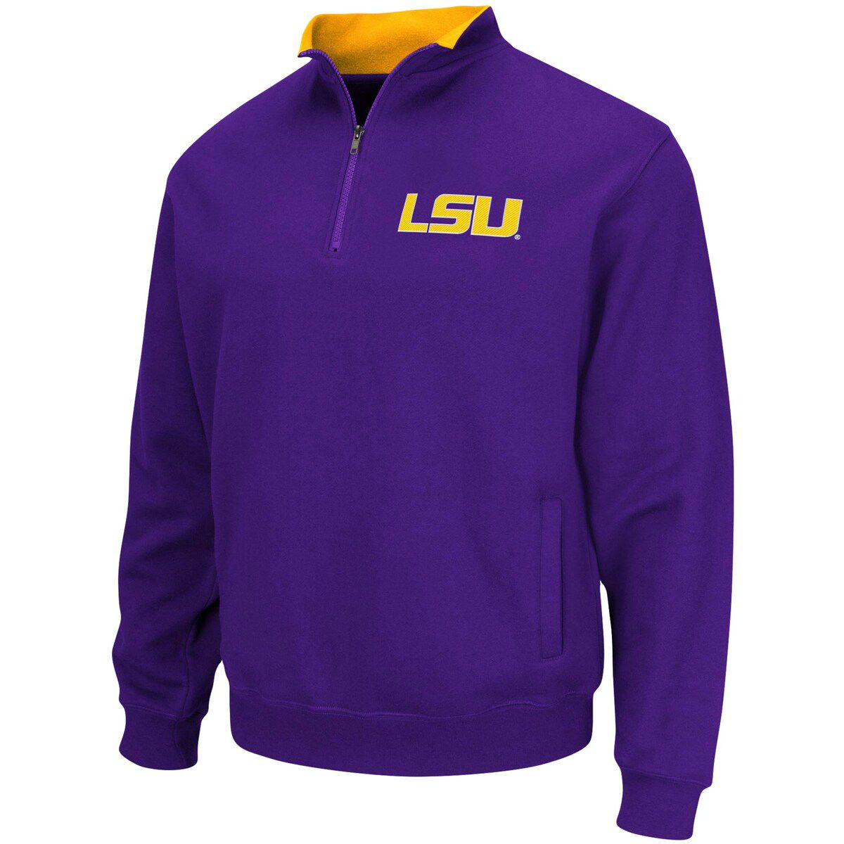 NCAA LSU Tigers Big & Tall Tortugas Quarter-Zip Jacket