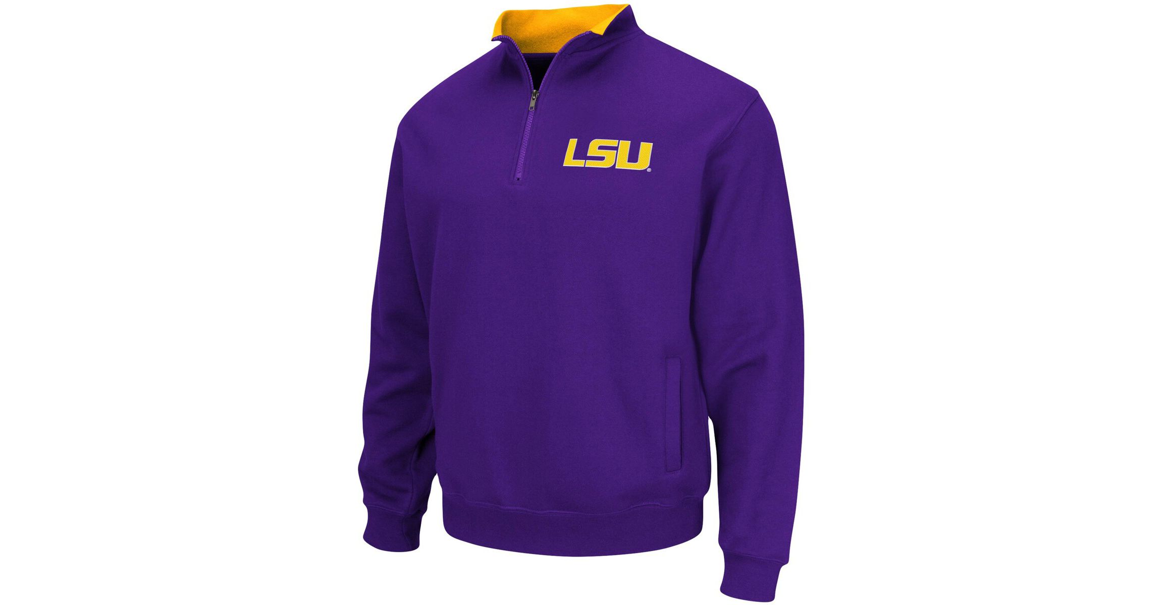 NCAA LSU Tigers Big & Tall Tortugas Quarter-Zip Jacket