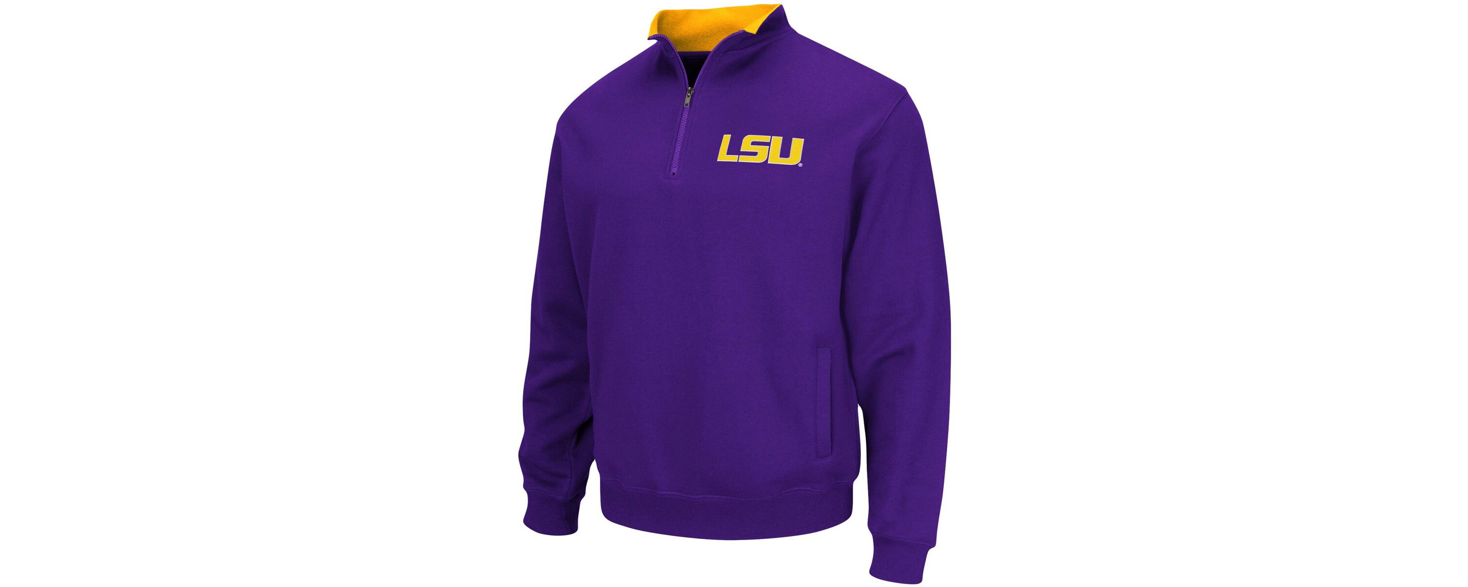 NCAA LSU Tigers Big & Tall Tortugas Quarter-Zip Jacket