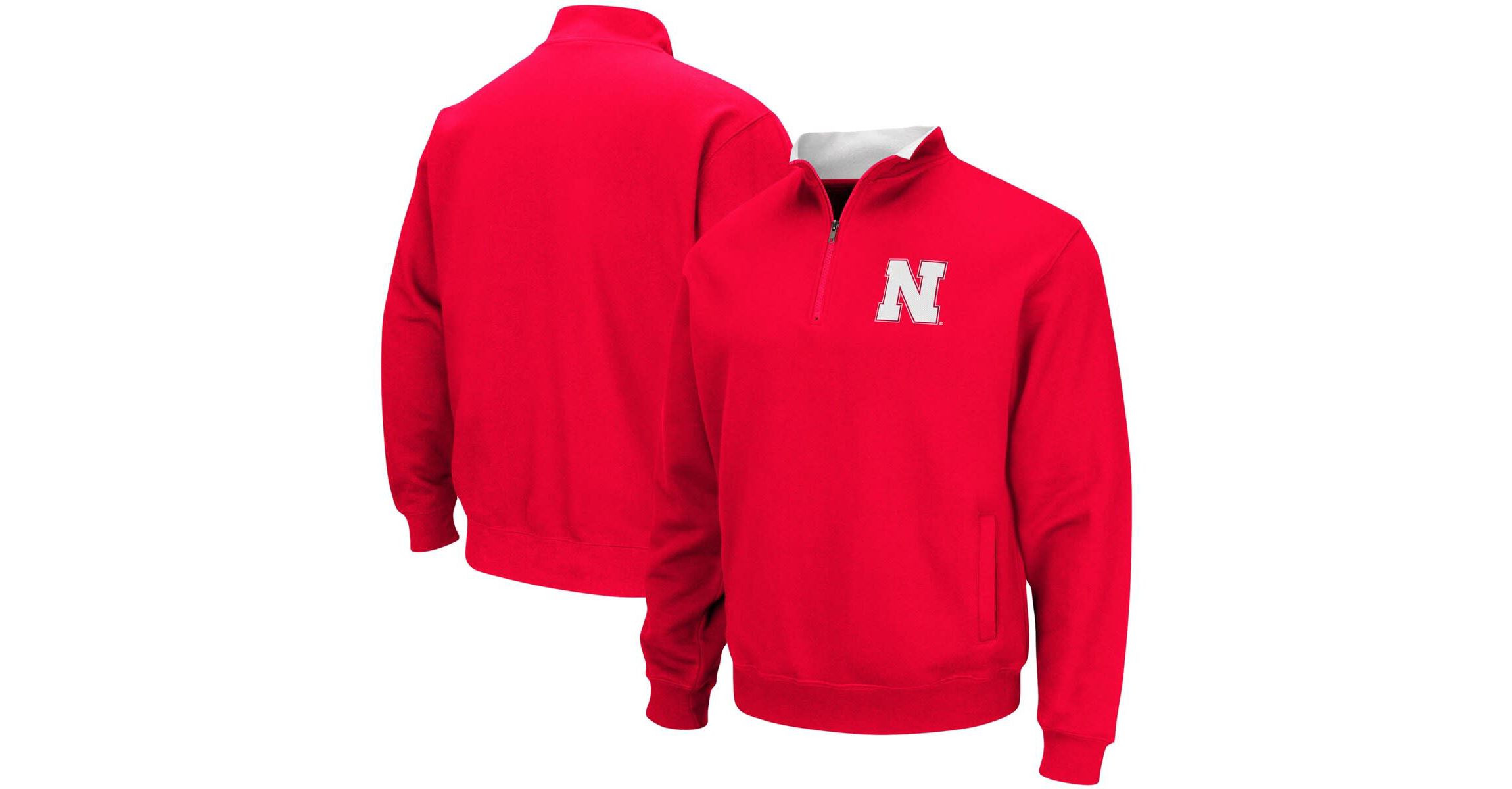 NCAA Nebraska Huskers Big & Tall Tortugas Quarter-Zip Jacket