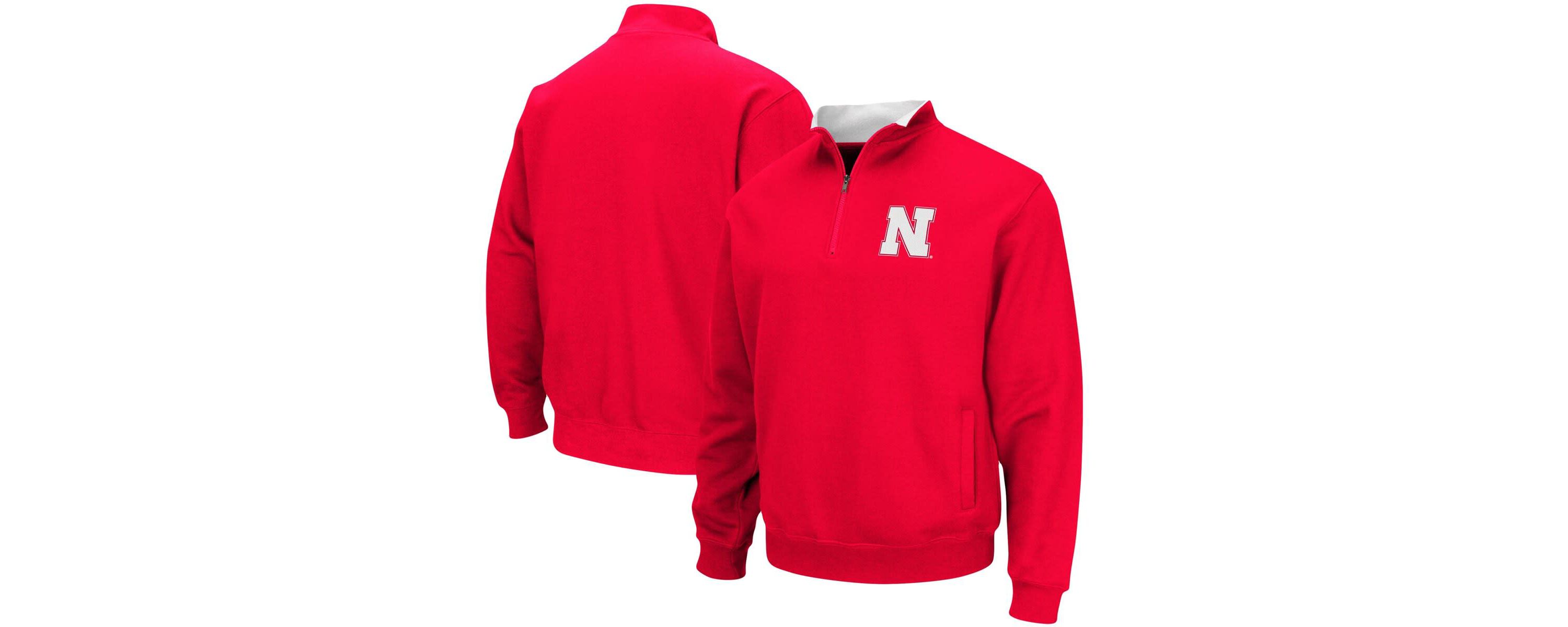 NCAA Nebraska Huskers Big & Tall Tortugas Quarter-Zip Jacket
