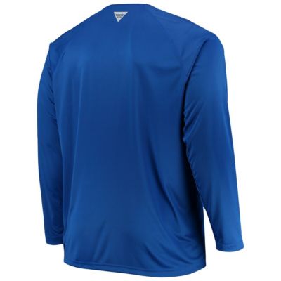 NCAA Kentucky Wildcats Big & Tall Terminal Tackle Raglan Omni-Shade Long Sleeve T-Shirt