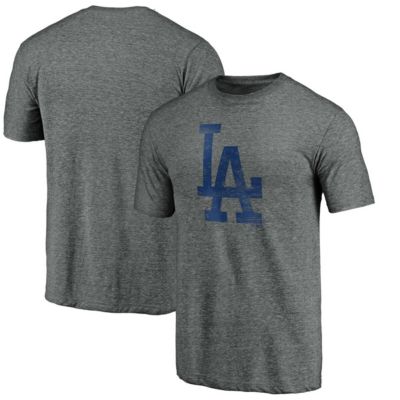 MLB Fanatics ed Los Angeles Dodgers Weathered Official Logo Tri-Blend T-Shirt