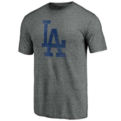 MLB Fanatics ed Los Angeles Dodgers Weathered Official Logo Tri-Blend T-Shirt