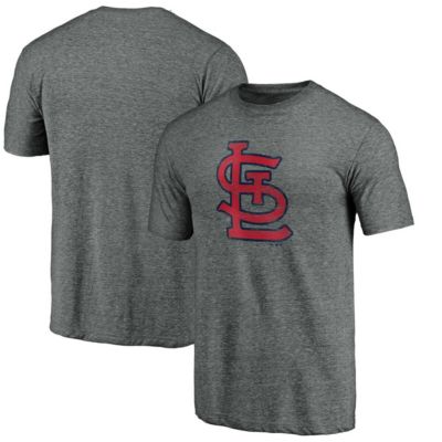 MLB Fanatics ed St. Louis Cardinals Weathered Official Logo Tri-Blend T-Shirt