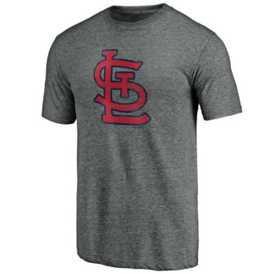 MLB Fanatics ed St. Louis Cardinals Weathered Official Logo Tri-Blend T-Shirt