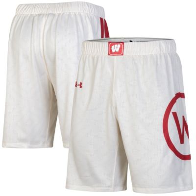 NCAA Under Armour Wisconsin Badgers Throwback NCAA Replica Basketball Shorts