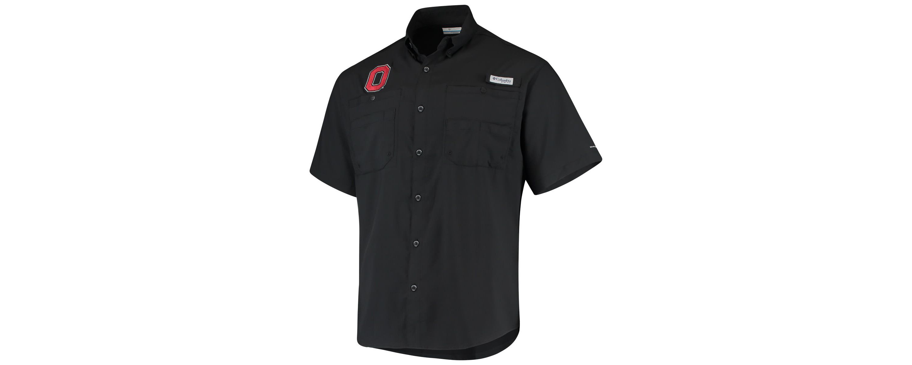 NCAA Ohio State Buckeyes Tamiami Omni-Shade Button-Down Shirt
