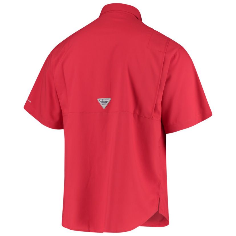 NCAA Ohio State Buckeyes Tamiami Omni-Shade Button-Down Shirt