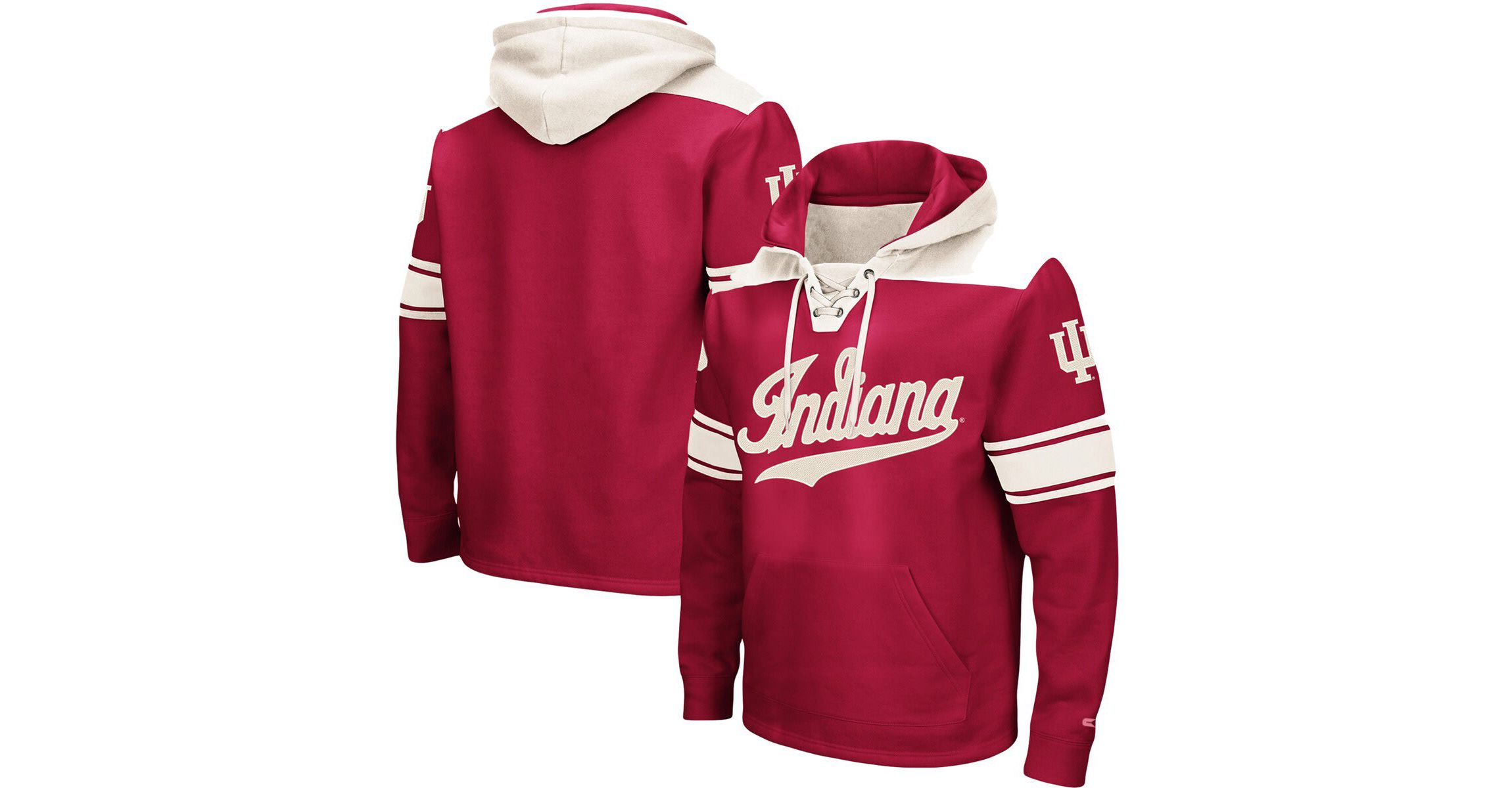 NCAA Indiana Hoosiers 2.0 Lace-Up Pullover Hoodie