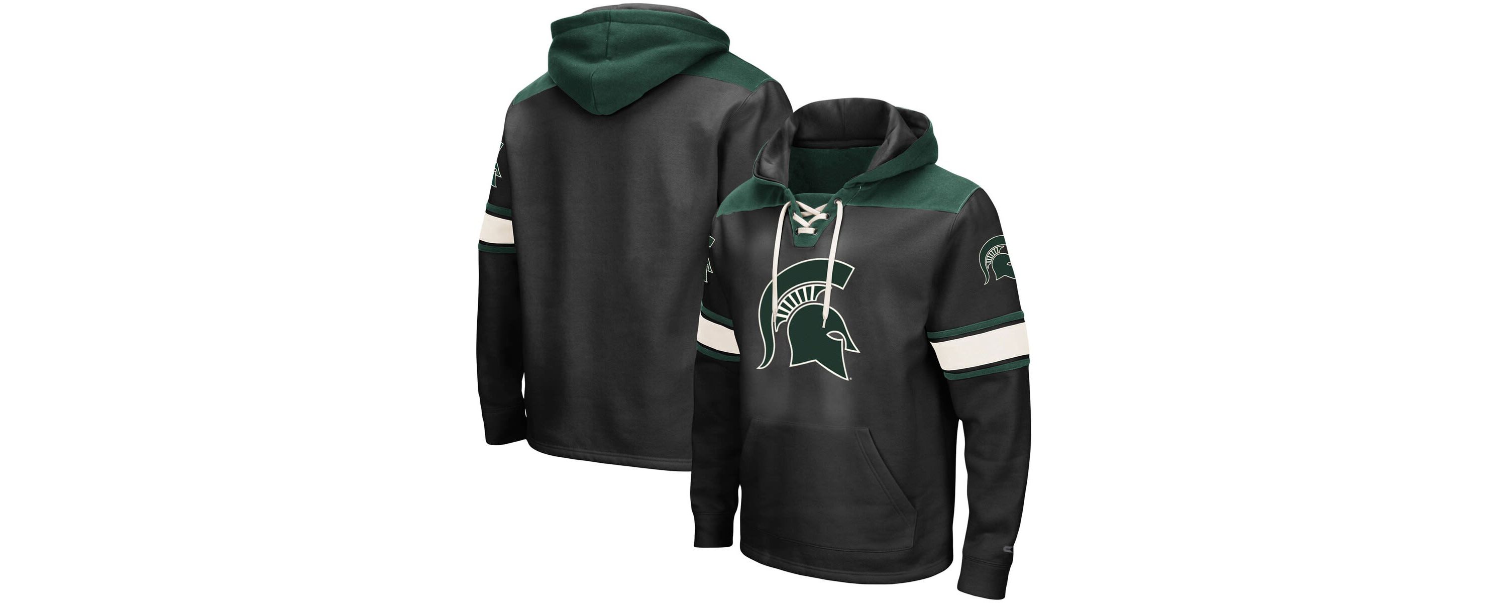 NCAA Michigan State Spartans 2.0 Lace-Up Pullover Hoodie