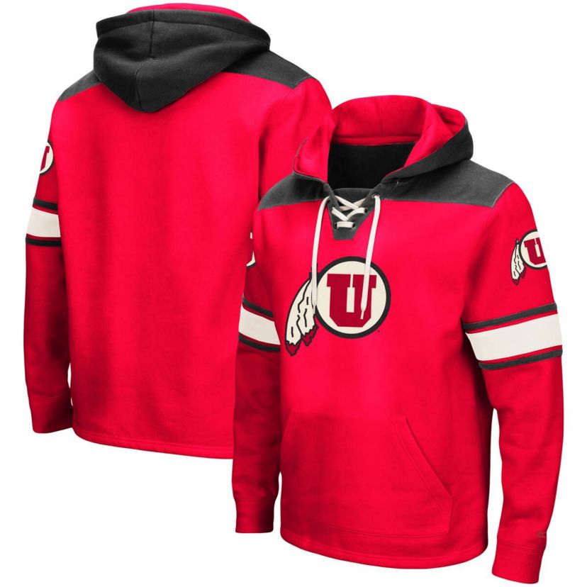 NCAA Utah Utes 2.0 Lace-Up Pullover Hoodie