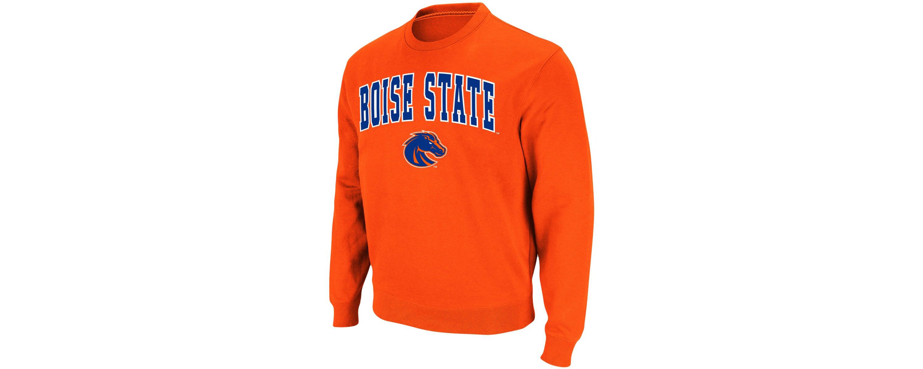 NCAA Boise State Broncos Arch & Logo Tackle Twill Pullover Sweatshirt