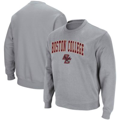 Boston College Eagles NCAA ed Arch & Logo Tackle Twill Pullover Sweatshirt
