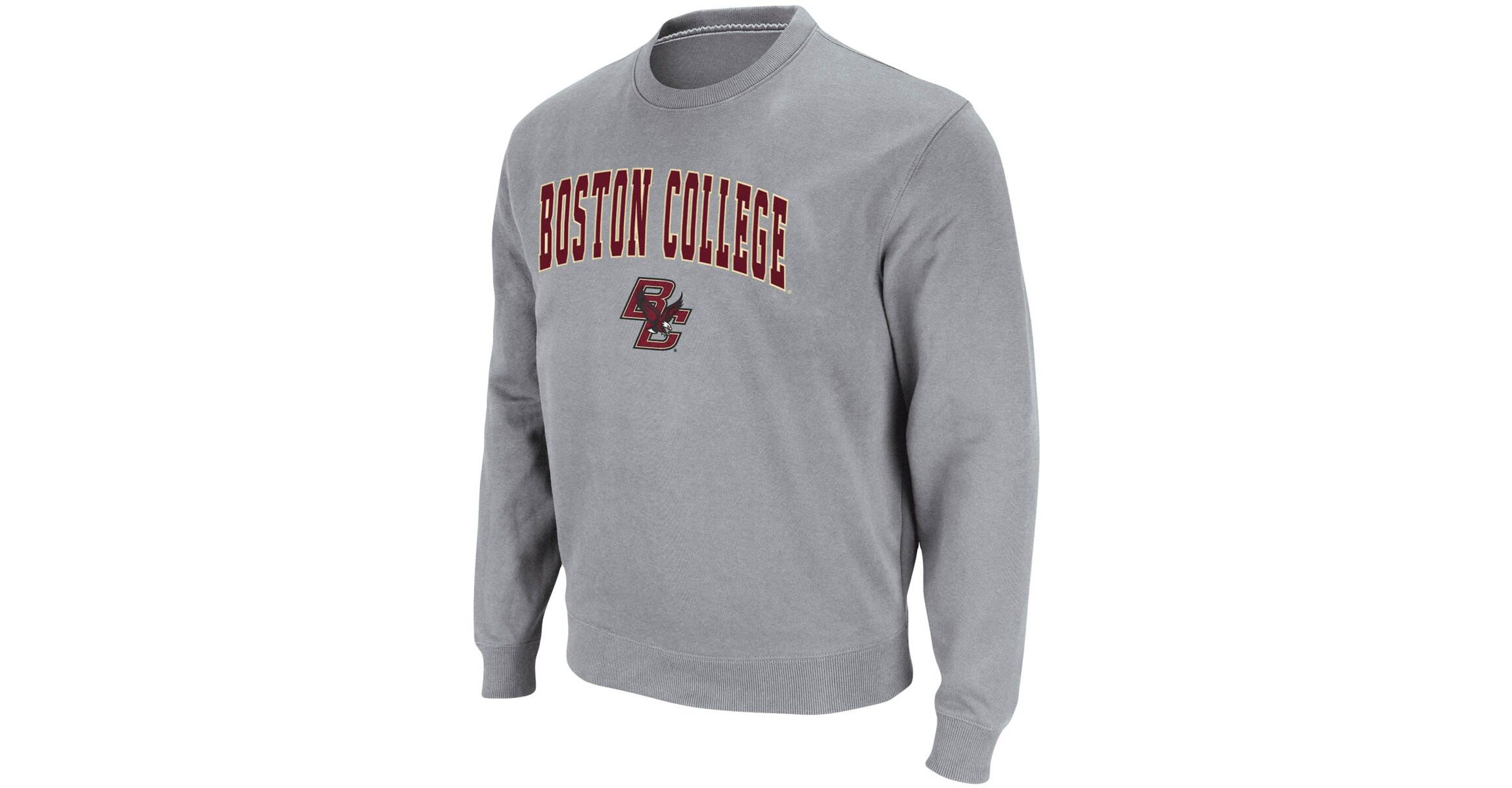 Boston College Eagles NCAA ed Boston NCAA Eagles Arch & Logo Tackle Twill Pullover Sweatshirt