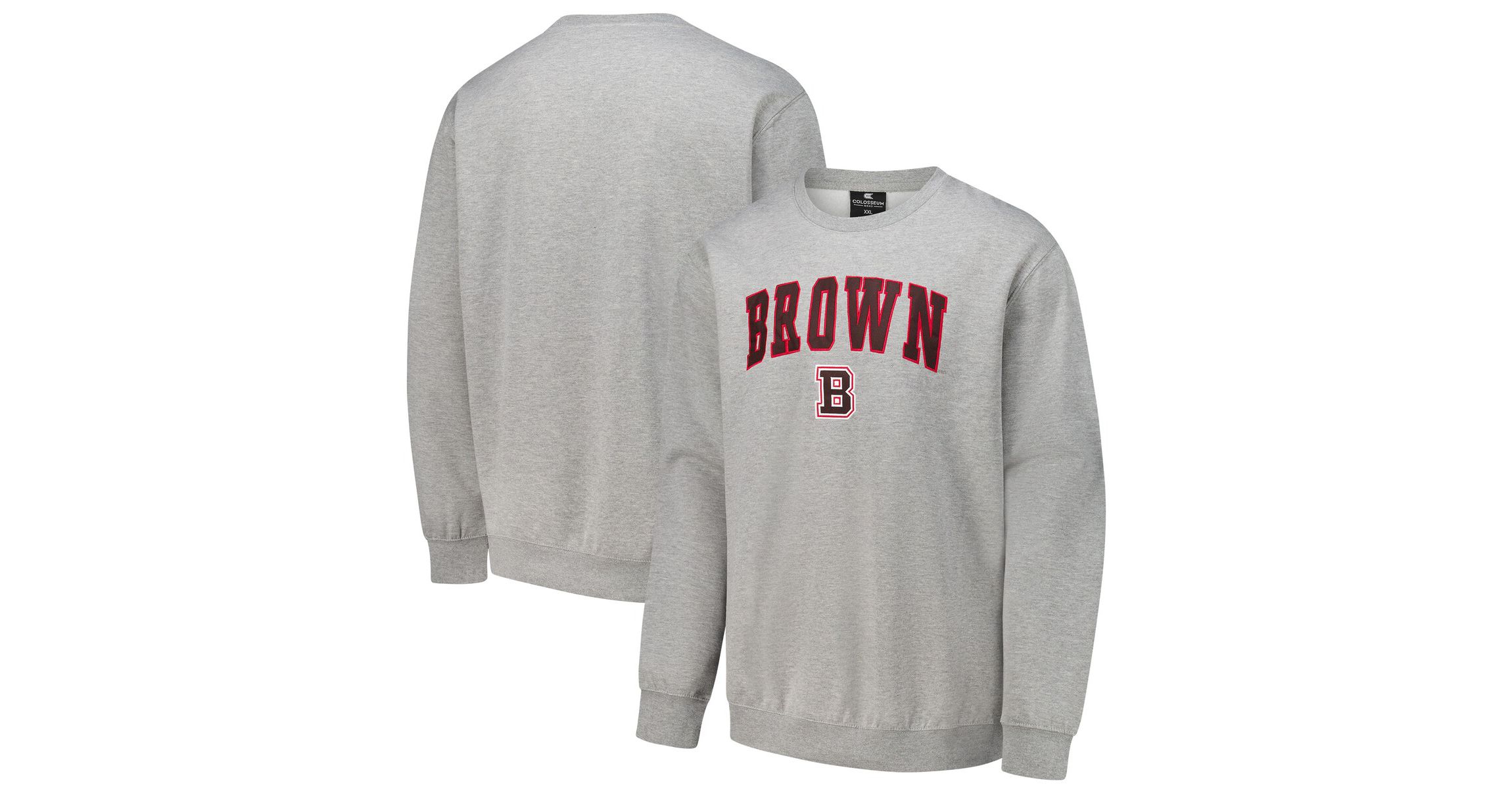 Brown Bears NCAA ed Bears Arch & Logo Tackle Twill Pullover Sweatshirt