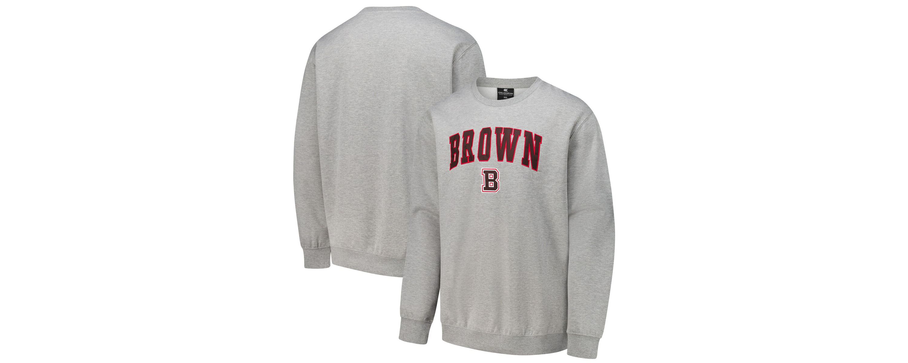 Brown Bears NCAA ed Bears Arch & Logo Tackle Twill Pullover Sweatshirt