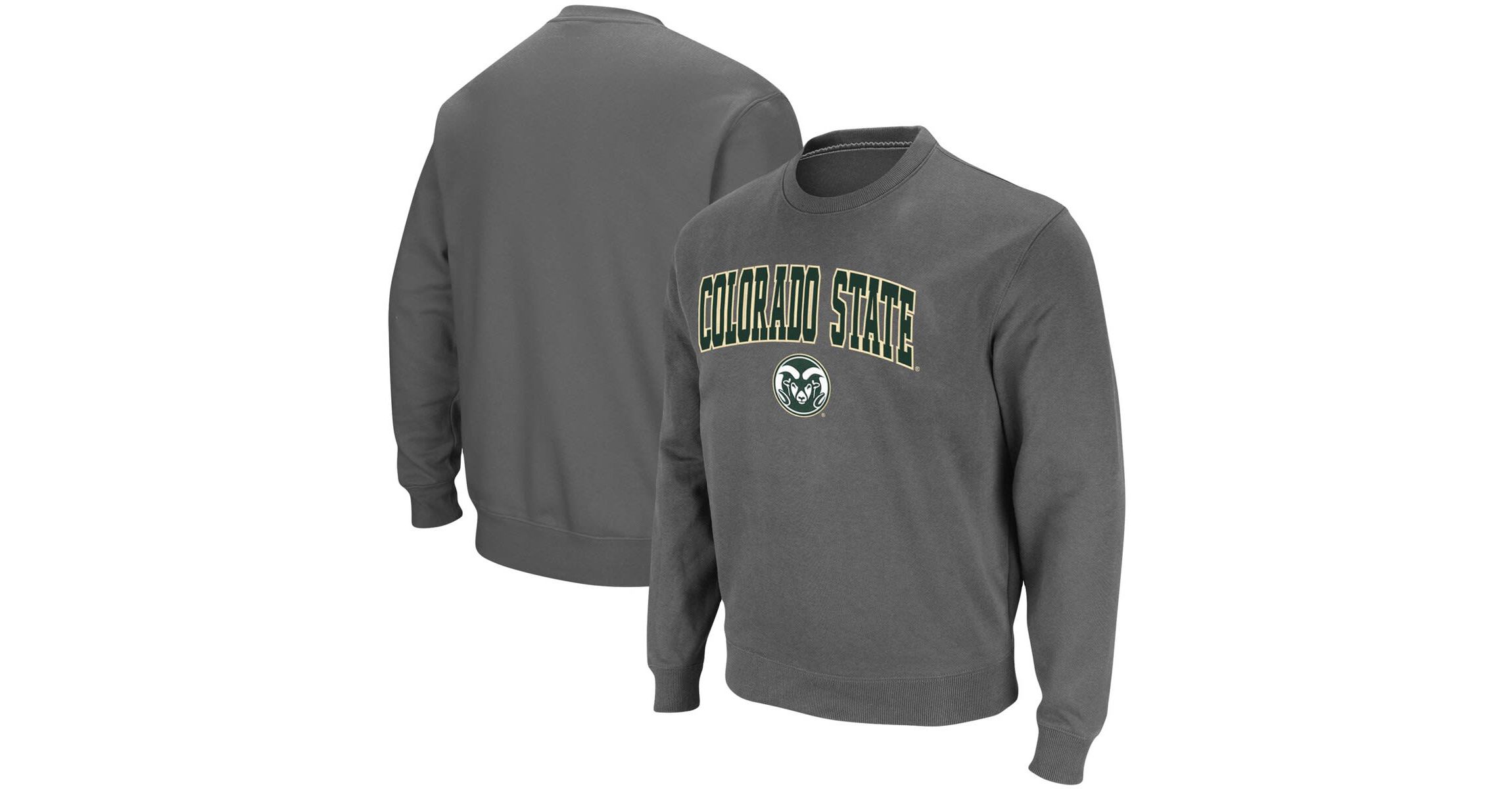 NCAA Colorado State Rams Arch & Logo Tackle Twill Pullover Sweatshirt