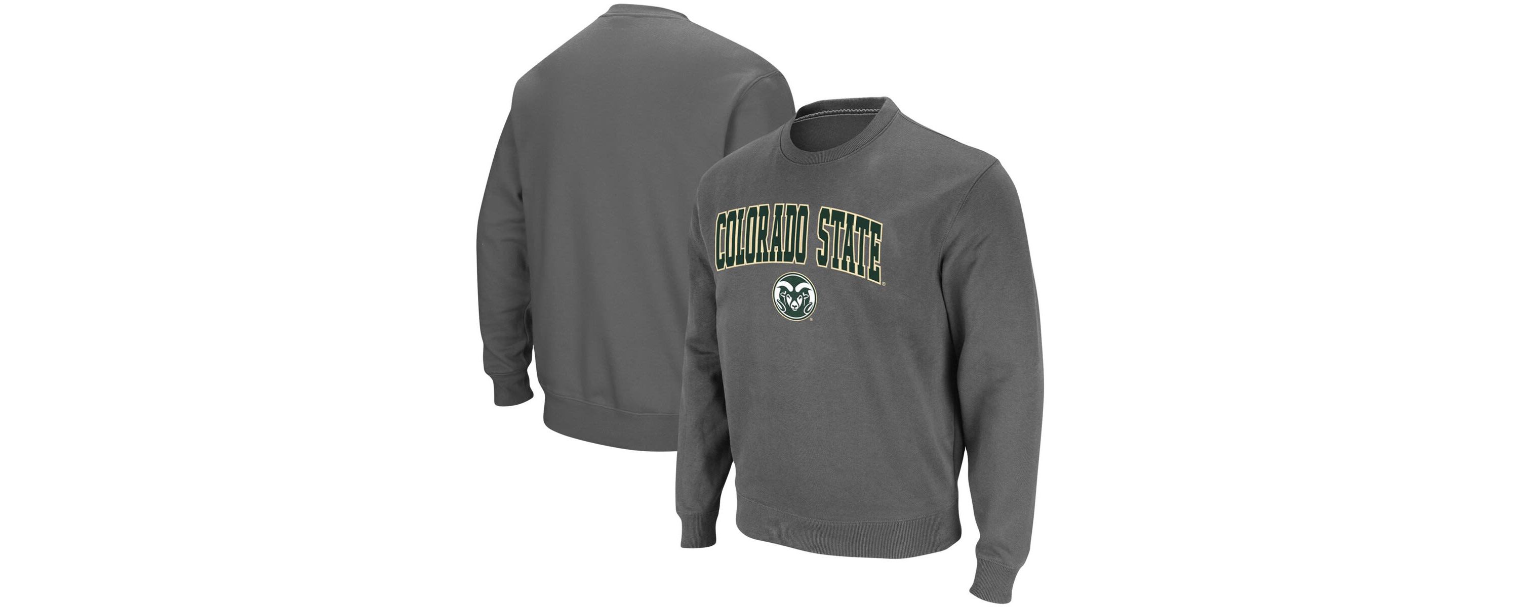 NCAA Colorado State Rams Arch & Logo Tackle Twill Pullover Sweatshirt
