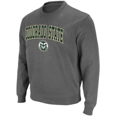 NCAA Colorado State Rams Arch & Logo Tackle Twill Pullover Sweatshirt