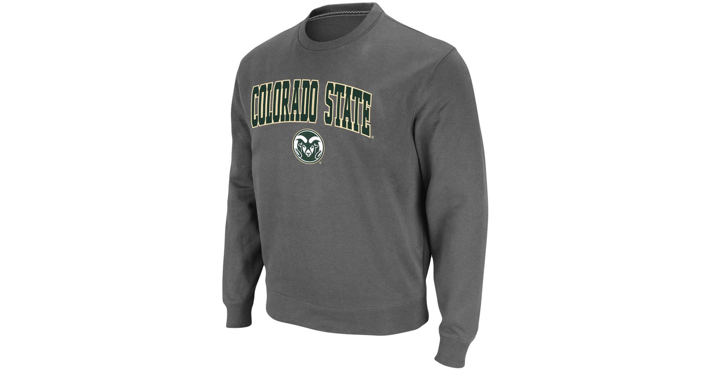 NCAA Colorado State Rams Arch & Logo Tackle Twill Pullover Sweatshirt