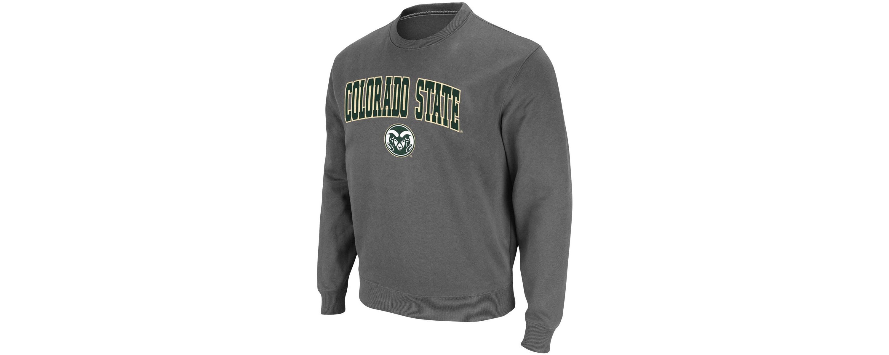 NCAA Colorado State Rams Arch & Logo Tackle Twill Pullover Sweatshirt