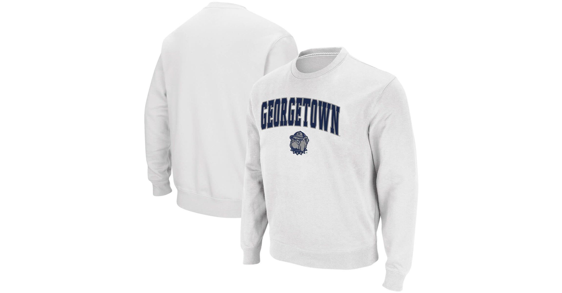 NCAA Georgetown Hoyas Arch & Logo Tackle Twill Pullover Sweatshirt