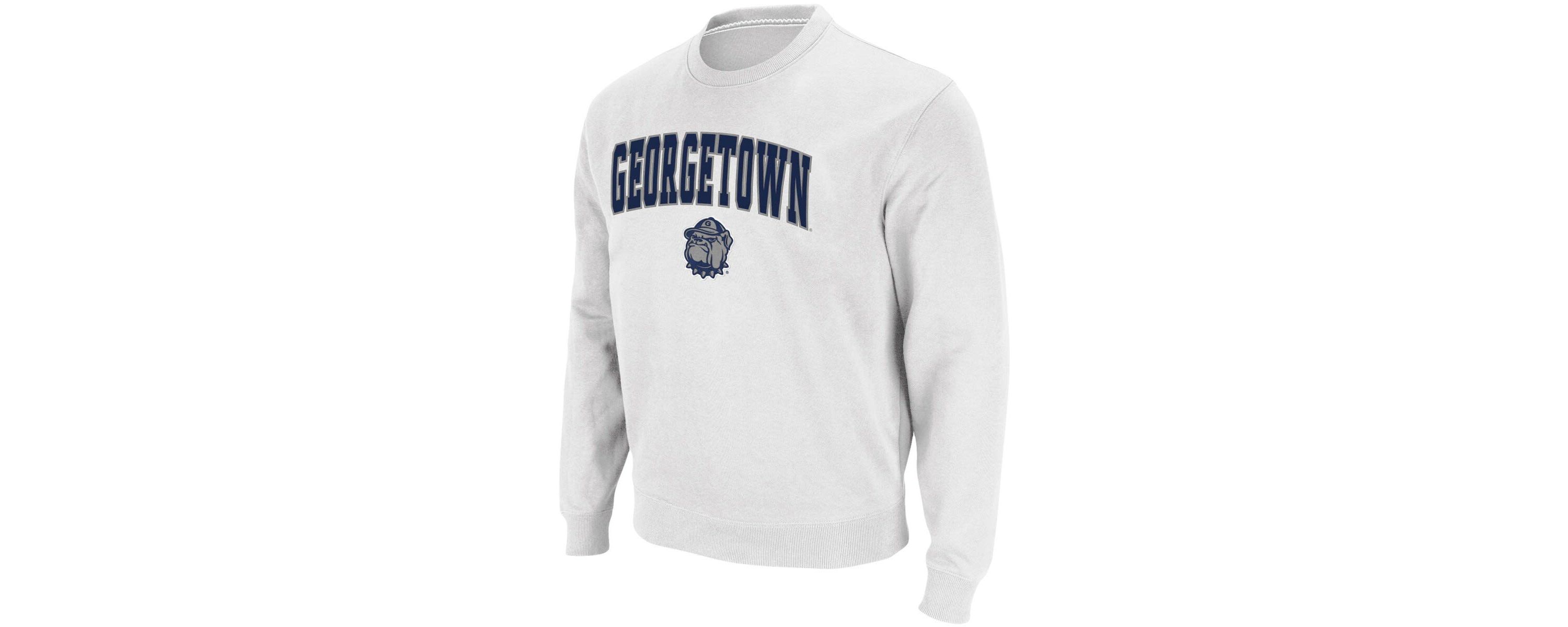 NCAA Georgetown Hoyas Arch & Logo Tackle Twill Pullover Sweatshirt