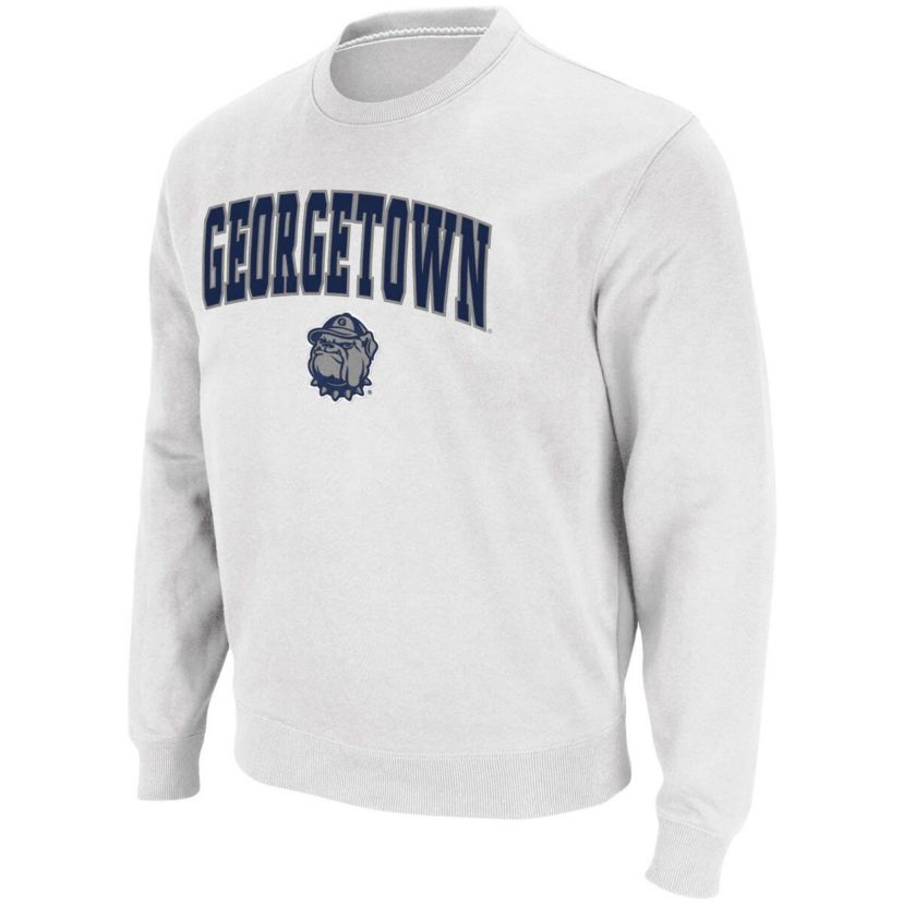 NCAA Georgetown Hoyas Arch & Logo Tackle Twill Pullover Sweatshirt