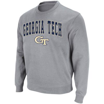 Georgia Tech Yellow Jackets NCAA ed Arch & Logo Tackle Twill Pullover Sweatshirt