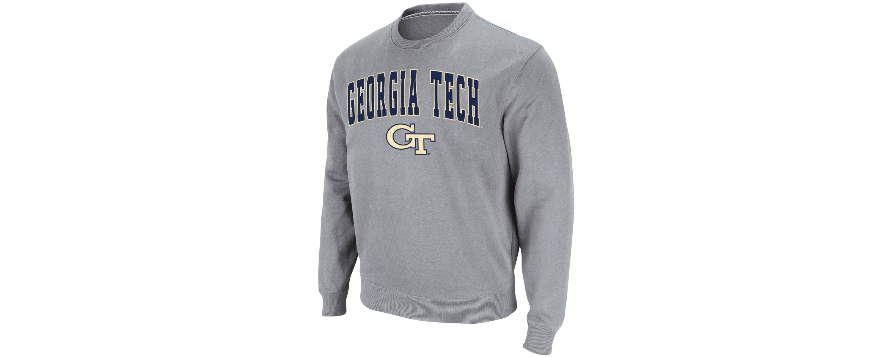 Georgia Tech Yellow Jackets NCAA ed Georgia Tech Jackets Arch & Logo Tackle Twill Pullover Sweatshirt