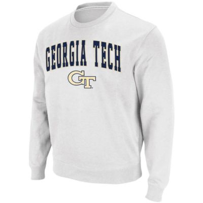 Georgia Tech Yellow Jackets NCAA Arch & Logo Tackle Twill Pullover Sweatshirt